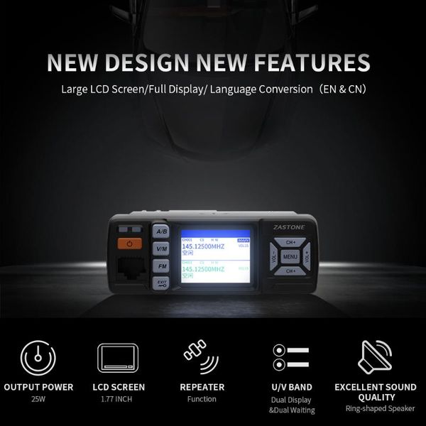 walkie talkie zastone z318 cb radio car dual band vhf ufh ham prosciutto 25w fm automobile mini mobile
walkie talkie zastone z318 cb radio car dual band vhf ufh ham prosciutto 25w fm automobile mini mobile