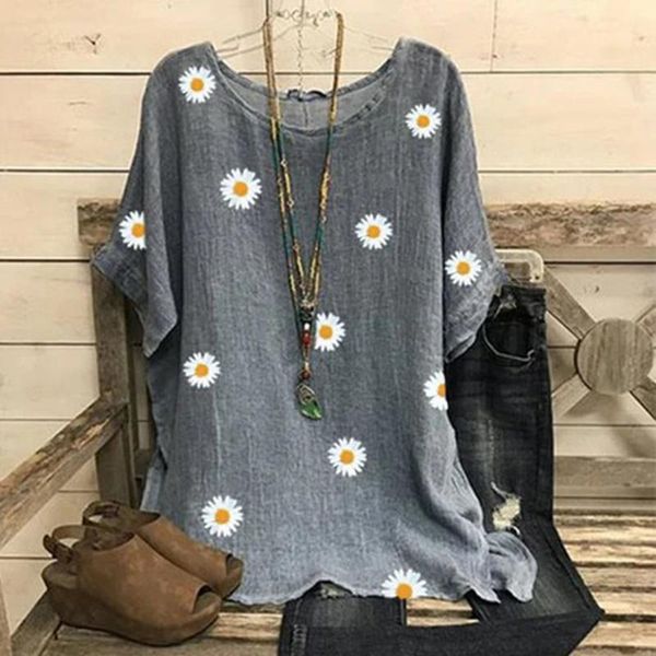 floral print woman blouses vintage o-neck short sleeve shirts blouse chemise femme plus size women blouse blusas mujer, White
floral print woman blouses vintage o-neck short sleeve shirts blouse chemise femme plus size women blouse blusas mujer, White