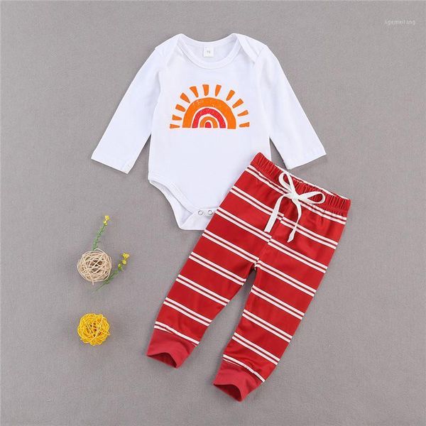 0-12m newborn kid baby boy girl clothes set long sleeve rainbow bodysuit striped pant suit cute sweet cotton outfit1, White
0-12m newborn kid baby boy girl clothes set long sleeve rainbow bodysuit striped pant suit cute sweet cotton outfit1, White
