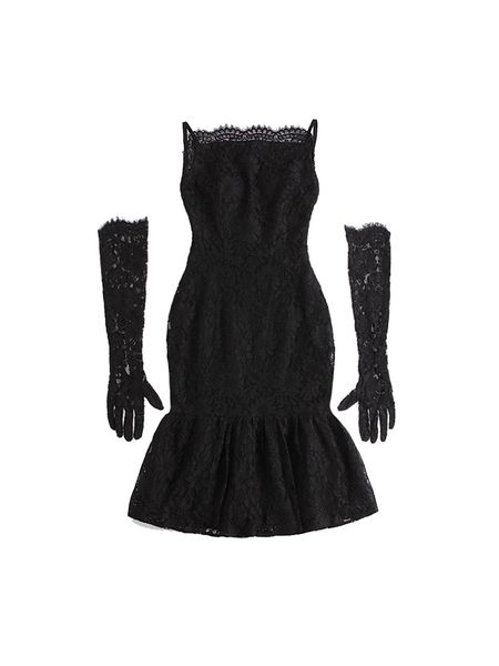 2021 new le palais origonal of vintage elegant black lace with no back trumpet mermaid dressed in sleeves mid-calf mesh gowns 3ny1, Black;gray
2021 new le palais origonal of vintage elegant black lace with no back trumpet mermaid dressed in sleeves mid-calf mesh gowns 3ny1, Black;gray