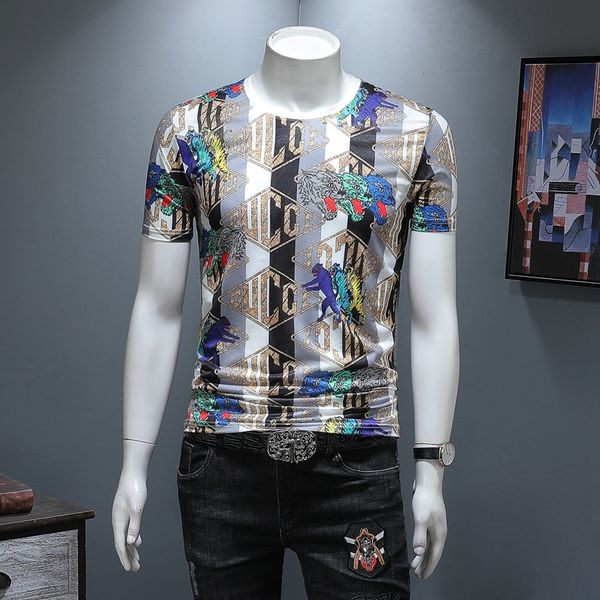 summer new color flower short-sleeved t-shirt male korean version of slim fashion casual ice silk half-sleeved tide male personality t-shirt, White;black
summer new color flower short-sleeved t-shirt male korean version of slim fashion casual ice silk half-sleeved tide male personality t-shirt, White;black