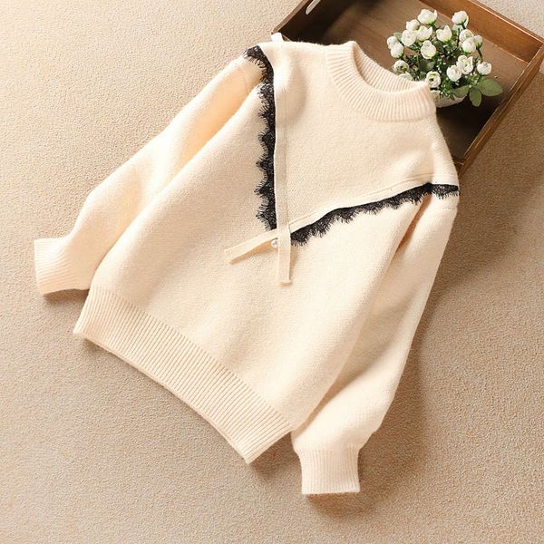 sle 2020 lace winter drs foreign children's color matching girls' thickened sweater 130-160 alrub9qs, Blue
sle 2020 lace winter drs foreign children's color matching girls' thickened sweater 130-160 alrub9qs, Blue