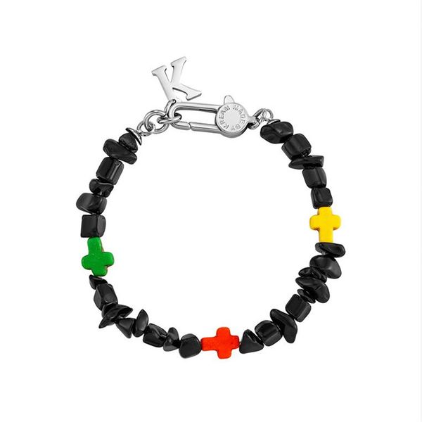black onyx color cross bracelet hip hop chain street trend fashion versatile jewelry accessories
black onyx color cross bracelet hip hop chain street trend fashion versatile jewelry accessories