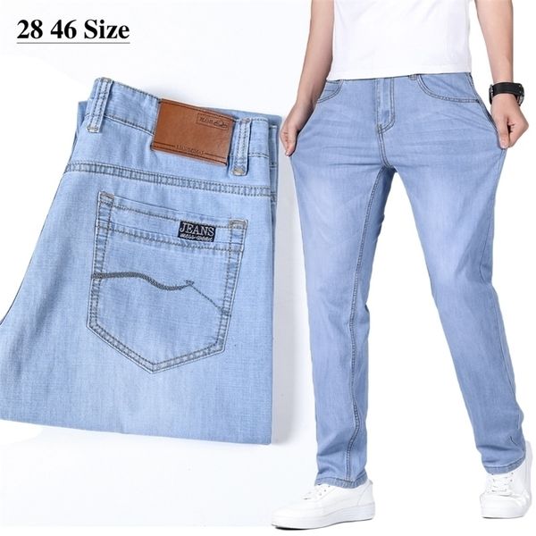 plus size 40 42 44 46 brand men's jeans classic fashion slim denim pants male business casual straight trousers black light blue 201111
plus size 40 42 44 46 brand men's jeans classic fashion slim denim pants male business casual straight trousers black light blue 201111