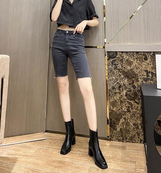 short boots women's thick heel 2020 autumn and winter new high-heeled wild square toe boots net red thin boots, Black
short boots women's thick heel 2020 autumn and winter new high-heeled wild square toe boots net red thin boots, Black