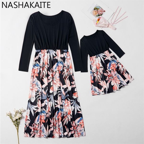 nashakaite family matching clothes spring new mom and daughter dress long sleeve printed long dress mother daughter dresses y200713, Blue
nashakaite family matching clothes spring new mom and daughter dress long sleeve printed long dress mother daughter dresses y200713, Blue