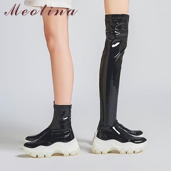 boots meotina autumn thigh high women natural genuine leather flat platform over the knee slim stretch shoes lady 391, Black
boots meotina autumn thigh high women natural genuine leather flat platform over the knee slim stretch shoes lady 391, Black
