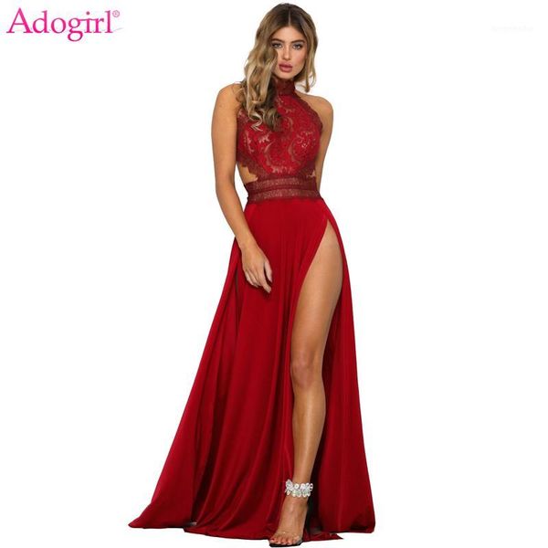 adogirl women sheer lace high slit maxi evening party dresses backless summer beach dress female night club long vestidos1, White;black
adogirl women sheer lace high slit maxi evening party dresses backless summer beach dress female night club long vestidos1, White;black