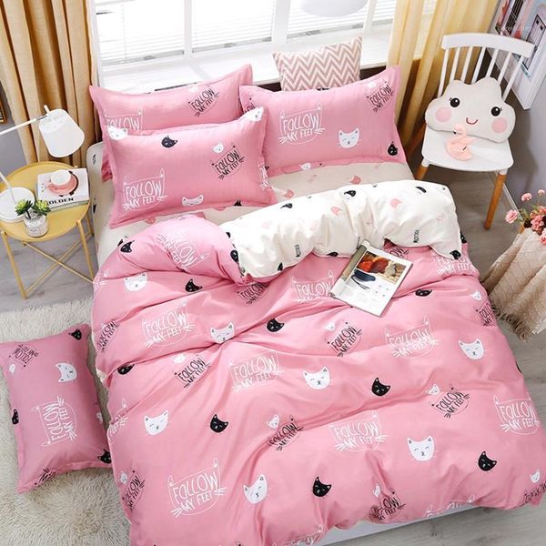 bedding sets home textile 5 size pink cats summer bed linens 3/4pcs duvet cover set pastoral sheet ab side cover1
bedding sets home textile 5 size pink cats summer bed linens 3/4pcs duvet cover set pastoral sheet ab side cover1