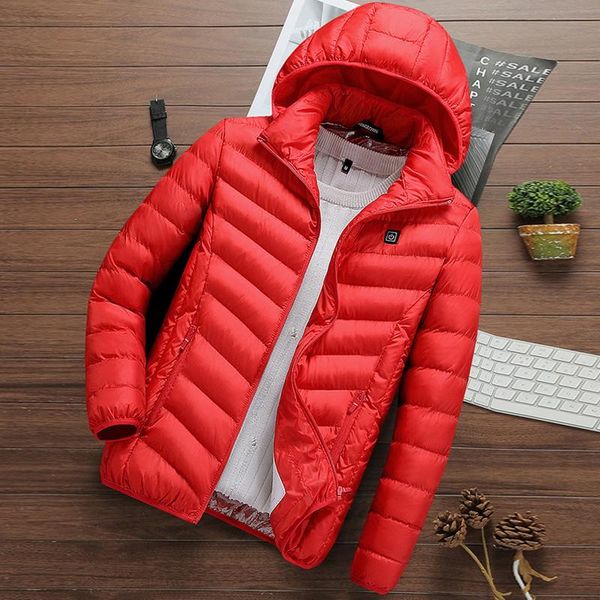 vertvie heated jackets vest down cotton men women fashion coat usb electric heating hooded jackets warm winter thermal coat, Black;red
vertvie heated jackets vest down cotton men women fashion coat usb electric heating hooded jackets warm winter thermal coat, Black;red