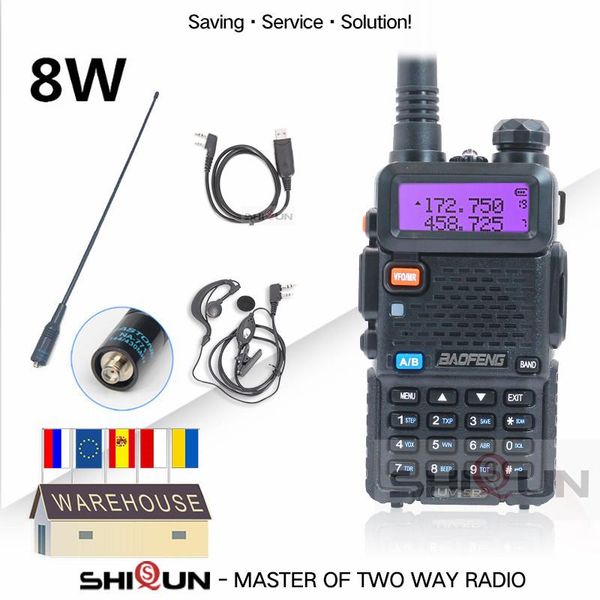 baofeng 8w uv-5r walkie talkie 10 km uhf vhf baofeng uv5r radio tri-power band high middle low uv 5r uv-9r uv-82 uv-8hx
baofeng 8w uv-5r walkie talkie 10 km uhf vhf baofeng uv5r radio tri-power band high middle low uv 5r uv-9r uv-82 uv-8hx