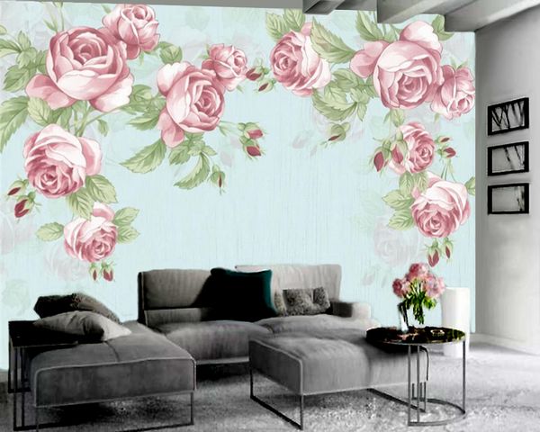 delicate flowers 3d wallpaper modern home decoration wallpaper romantic flower decorative silk 3d mural wallpaper
