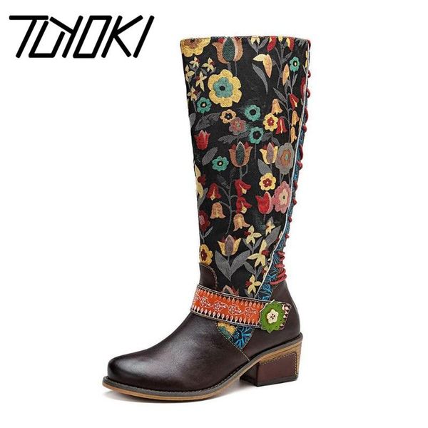 boots tuyoki retro printed flower cowgirl women shoes real leather knee high winter bohemian knight botas size 36-42, Black
boots tuyoki retro printed flower cowgirl women shoes real leather knee high winter bohemian knight botas size 36-42, Black