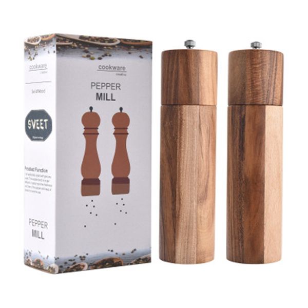 2021 new handheld seasoning wood pepper mill set bbq tools wooden mills grinder spice milling machine cooking 1pzt
2021 new handheld seasoning wood pepper mill set bbq tools wooden mills grinder spice milling machine cooking 1pzt