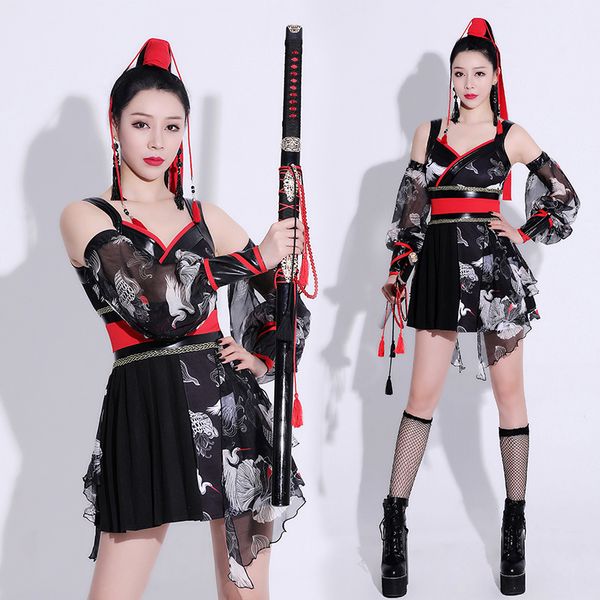 ds costumes womens retro jazz dance clothes nightclub dj ds stage performance clothing festival outfit rave wear, Black;red
ds costumes womens retro jazz dance clothes nightclub dj ds stage performance clothing festival outfit rave wear, Black;red