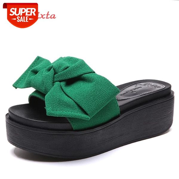 aphixta butterfly-knot platform wedge slippers women beach shoes clog riband green sandals flip flop slides pantoufle femme #eh1w, Black
aphixta butterfly-knot platform wedge slippers women beach shoes clog riband green sandals flip flop slides pantoufle femme #eh1w, Black
