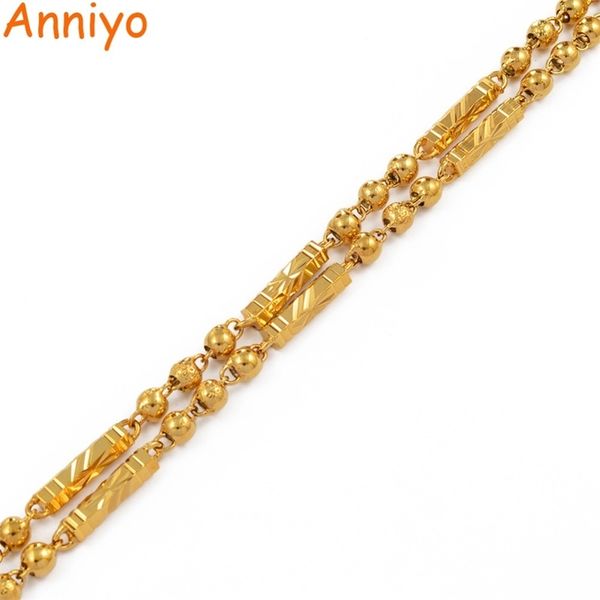 anniyo 60cm/70cm beads chain bamboo necklaces for women men chain gold color african jewelry hawaiian gift #194006 201014, Silver 
anniyo 60cm/70cm beads chain bamboo necklaces for women men chain gold color african jewelry hawaiian gift #194006 201014, Silver