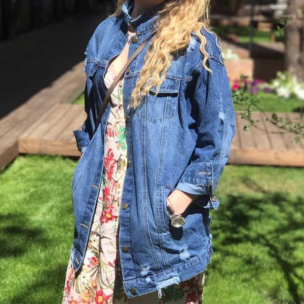 real p women basic coat holes baggy denim jacket loose street style oversized cowboy jacket windbreaker casual jeans1, Black;brown
real p women basic coat holes baggy denim jacket loose street style oversized cowboy jacket windbreaker casual jeans1, Black;brown