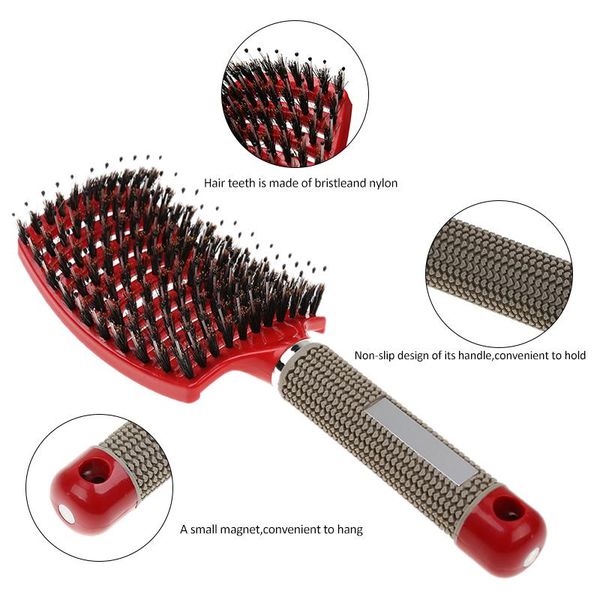 hair brush massage comb nylon hairbrush women wet curly detangle hair brush massager for salon household styling tools f wmtzjd, Silver
hair brush massage comb nylon hairbrush women wet curly detangle hair brush massager for salon household styling tools f wmtzjd, Silver