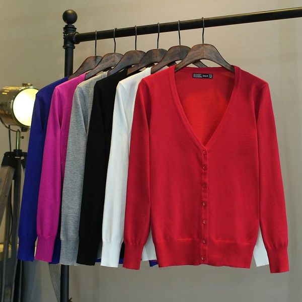 candy color versatile cardigans sweaters women 2020 autumn spring single breasted v-neck casual knit solid jackets jumpers, White
candy color versatile cardigans sweaters women 2020 autumn spring single breasted v-neck casual knit solid jackets jumpers, White