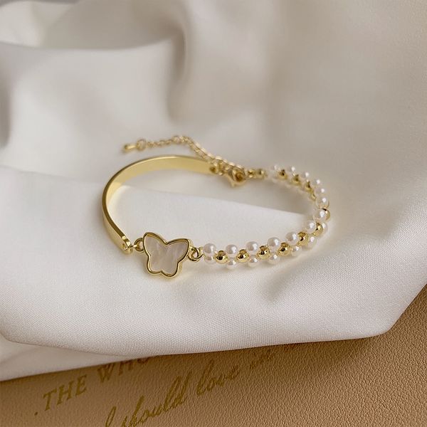 south korea 2020 new pearl bracelet net red simple butterfly fritillaria ins bracelet pearlnational pearl minority student gift girl 590 hyr, Golden;silver
south korea 2020 new pearl bracelet net red simple butterfly fritillaria ins bracelet pearlnational pearl minority student gift girl 590 hyr, Golden;silver