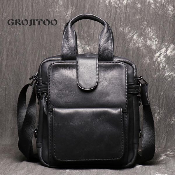 grojitoo new genuine leather man's portable briefcase men's head leather shoulder bag frosted messenger bag for man
grojitoo new genuine leather man's portable briefcase men's head leather shoulder bag frosted messenger bag for man