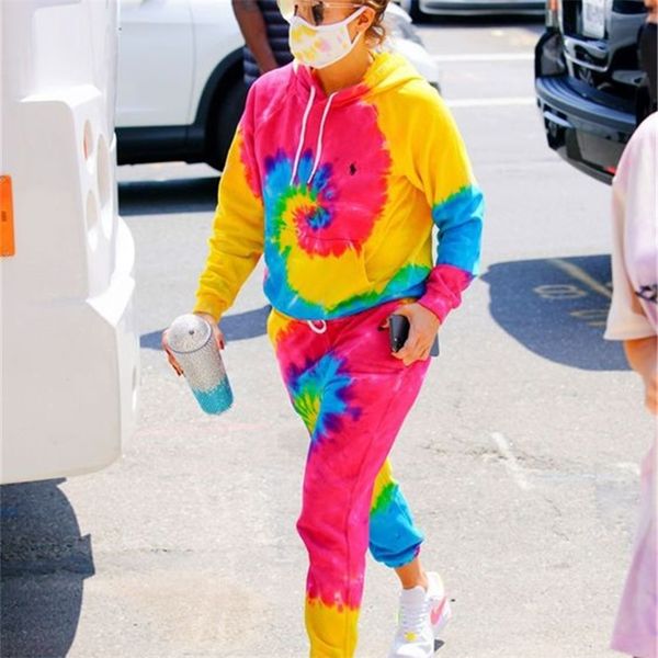 women tracksuits tie-dye designers fashion long sleeves hooded sweatershirts pullover with pocket pants leggings sports suits g11805, White
women tracksuits tie-dye designers fashion long sleeves hooded sweatershirts pullover with pocket pants leggings sports suits g11805, White
