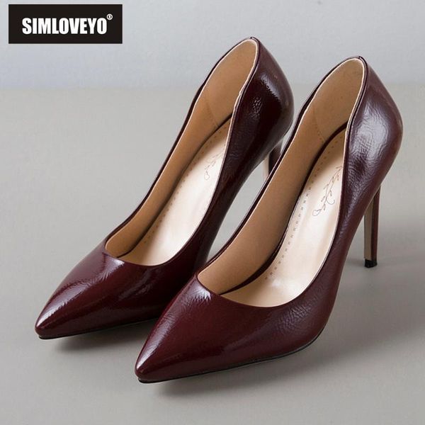 simloveyo office shoes high heels lady pumps pointed toe patent leather slip on spring summer black apricot wine rose b1248
simloveyo office shoes high heels lady pumps pointed toe patent leather slip on spring summer black apricot wine rose b1248