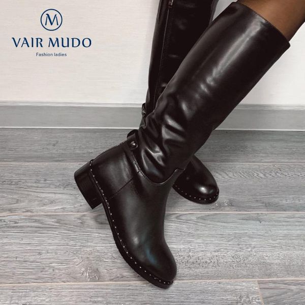 vair mudo women winter boots wool warm lady handmade knee high genuine leather thick heel lady snow boots shoes footwear zt3, Black
vair mudo women winter boots wool warm lady handmade knee high genuine leather thick heel lady snow boots shoes footwear zt3, Black