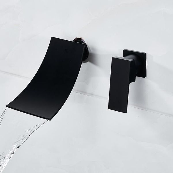 bathroom sink faucets black chrome waterfall basin wall mount faucet single handle mixer tap faucet1
bathroom sink faucets black chrome waterfall basin wall mount faucet single handle mixer tap faucet1
