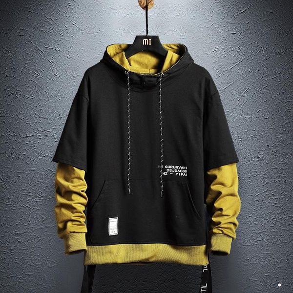 men's hoodies & sweatshirts 2021 cotton hoodie sweatshirt mens hip hop pullover streetwear casual fashion clothes colorblock, Black
men's hoodies & sweatshirts 2021 cotton hoodie sweatshirt mens hip hop pullover streetwear casual fashion clothes colorblock, Black
