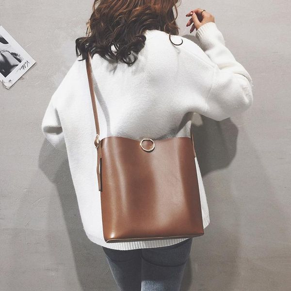 pure color big bag woman new trend individuality tramp bag bucket leisure single sided slanting
pure color big bag woman new trend individuality tramp bag bucket leisure single sided slanting