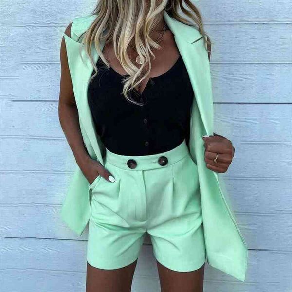 women sleeveless plaid button up elastic waist blazer pocket short set elegant office ladies suits women workwear d30, Gray
women sleeveless plaid button up elastic waist blazer pocket short set elegant office ladies suits women workwear d30, Gray