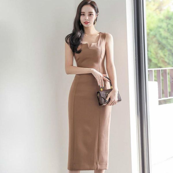 korea v-neck sleeveless vest vestidos khaki pencil knee-length brief women's party dresses, Black;gray
korea v-neck sleeveless vest vestidos khaki pencil knee-length brief women's party dresses, Black;gray