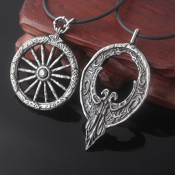 midy game bloodborne badge necklaces crow wheel pendant necklace men women fans cosplay jewelry gift, Silver
midy game bloodborne badge necklaces crow wheel pendant necklace men women fans cosplay jewelry gift, Silver