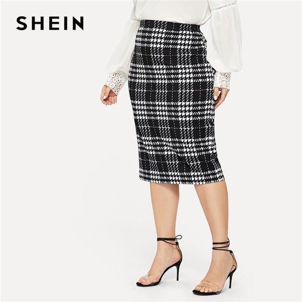 shein black solid women plus size elegant pencil skirt spring autumn office lady workwear stretchy bodycon knee-length skirts1
shein black solid women plus size elegant pencil skirt spring autumn office lady workwear stretchy bodycon knee-length skirts1