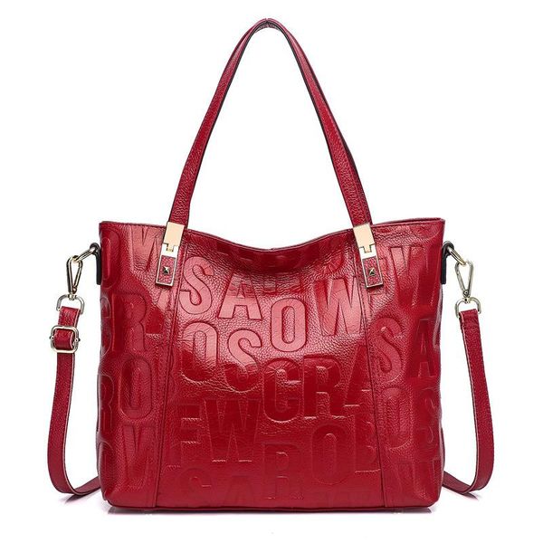 black red genuine leather women shoulder bag large capacity shopping tote handbag letter pattern crossbody messenger bags
black red genuine leather women shoulder bag large capacity shopping tote handbag letter pattern crossbody messenger bags