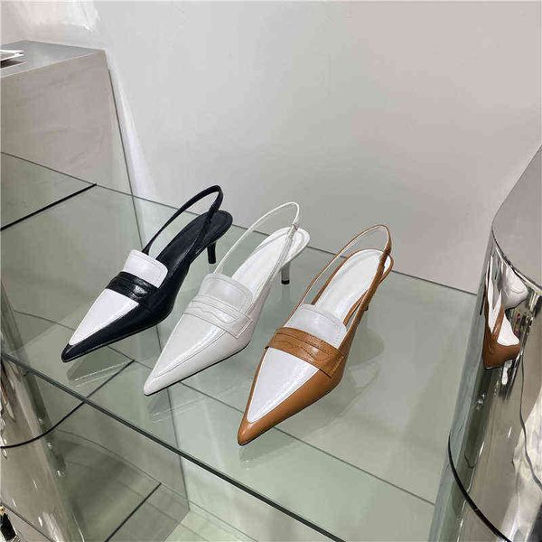 style fashion color matching pointed high-heeled sandals early spring 2022 new casual versatile baotou thin heel shoes, Black
style fashion color matching pointed high-heeled sandals early spring 2022 new casual versatile baotou thin heel shoes, Black