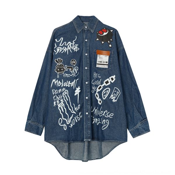 mtl men's wear autumn 2020 new products to be updated korean loose personalized coat coatprinted denim long shirt coat qgfxr, Blue
mtl men's wear autumn 2020 new products to be updated korean loose personalized coat coatprinted denim long shirt coat qgfxr, Blue