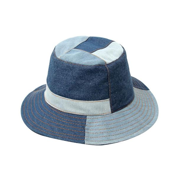 wide brim hats japanese stitched denim trendy retro sun protection basin beggar hat, Blue;gray
wide brim hats japanese stitched denim trendy retro sun protection basin beggar hat, Blue;gray