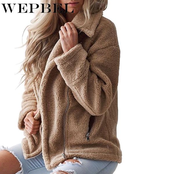 wepbel women winter zipper jacket fashion solid color turn down new neck warm casual ladies jackets, Black;brown
wepbel women winter zipper jacket fashion solid color turn down new neck warm casual ladies jackets, Black;brown