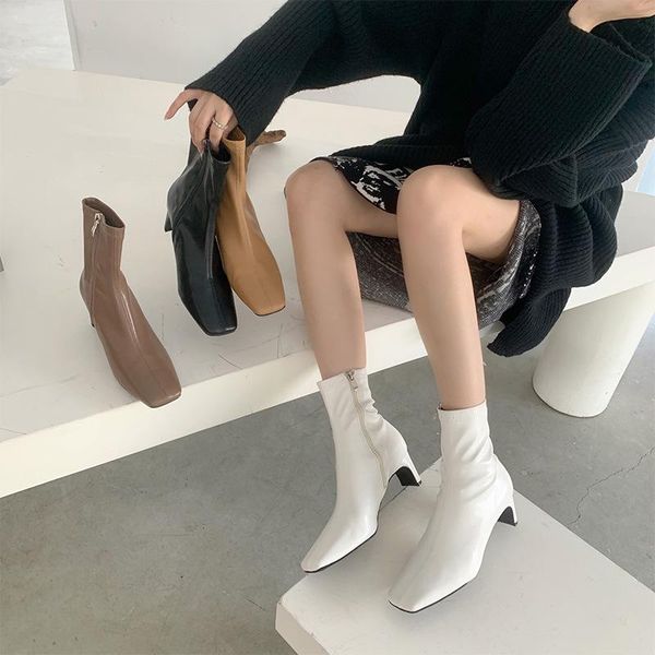 boots east gate ins south korea versatile soft white thin short women's shoes autumn, Black
boots east gate ins south korea versatile soft white thin short women's shoes autumn, Black