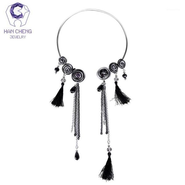 hancheng new fashion handmade tassel chain rhinestone crystal choker necklace women necklaces statement collar jewelry bijoux1, Golden;silver
hancheng new fashion handmade tassel chain rhinestone crystal choker necklace women necklaces statement collar jewelry bijoux1, Golden;silver
