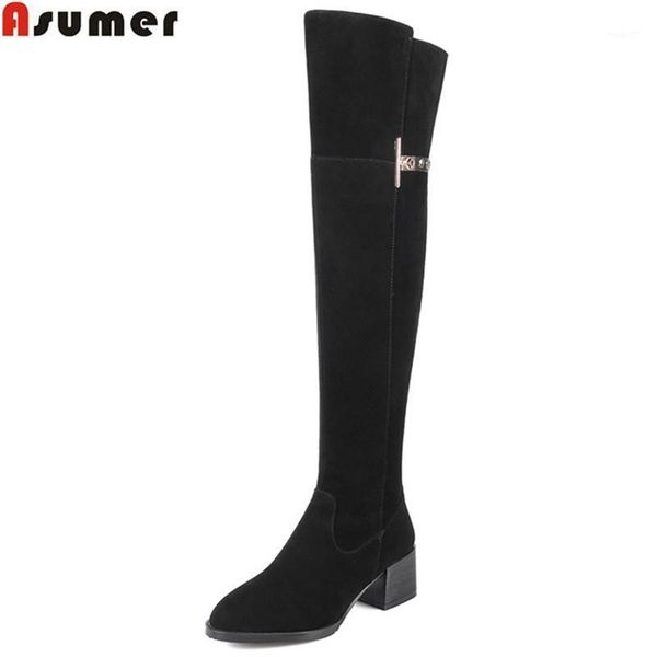 boots asumer arrive women cow suede black zipper over the knee crystal autumn winter elegant big size 32-451
boots asumer arrive women cow suede black zipper over the knee crystal autumn winter elegant big size 32-451