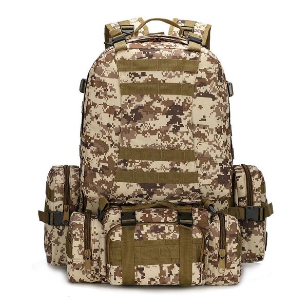 outdoor bags tactical backpack waterproof camouflage hiking pack large capacity climbing combination multifunctional
outdoor bags tactical backpack waterproof camouflage hiking pack large capacity climbing combination multifunctional