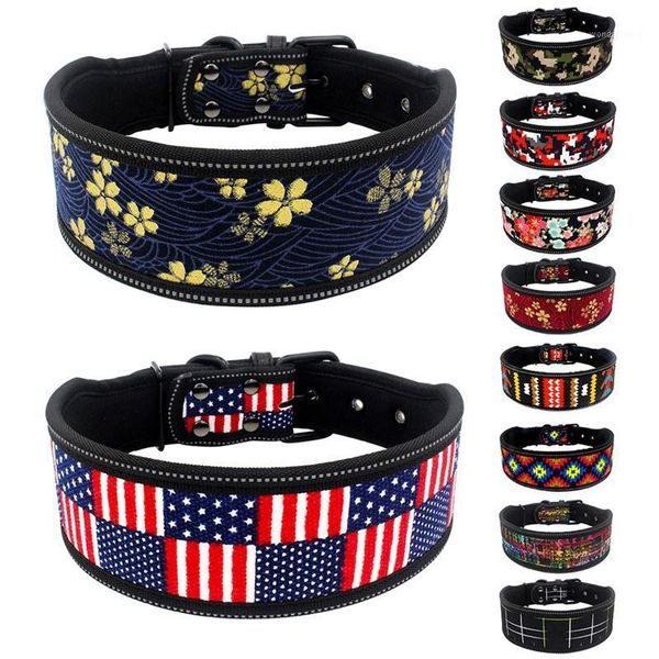 reflective nylon dog collar fashion printed adjustable pet collars for medium large dogs pitbull s m l1
reflective nylon dog collar fashion printed adjustable pet collars for medium large dogs pitbull s m l1