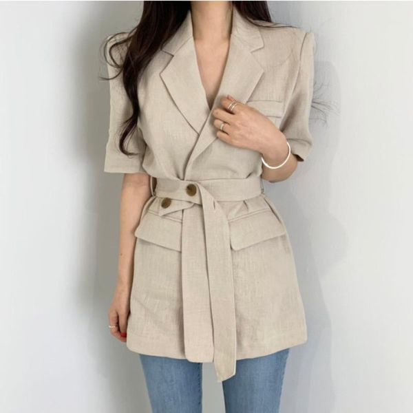 korea japan short sleeve summer clothes for women casual office lady outwear streetwear female coat outfits, Black;brown
korea japan short sleeve summer clothes for women casual office lady outwear streetwear female coat outfits, Black;brown