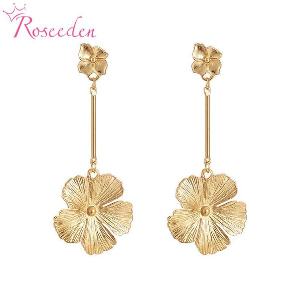 gold color flower wedding drop earrings korean women fashion bridal long earrings jewelry re4041, Silver
gold color flower wedding drop earrings korean women fashion bridal long earrings jewelry re4041, Silver