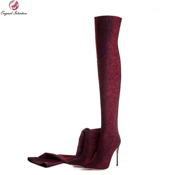 original intention new women over the knee boots nice pointed toe thin heels boots colors shoes woman plus us size 3-10.51, Black
original intention new women over the knee boots nice pointed toe thin heels boots colors shoes woman plus us size 3-10.51, Black