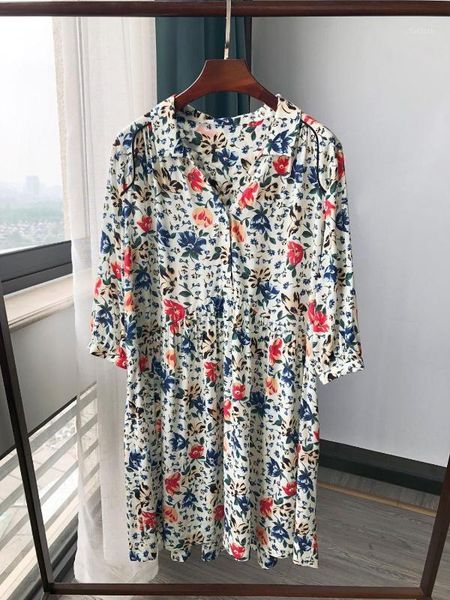 vintage print v-neck women dress 3/4 sleeve elegant temperament lady mini dress holiday style female1, Black;gray
vintage print v-neck women dress 3/4 sleeve elegant temperament lady mini dress holiday style female1, Black;gray